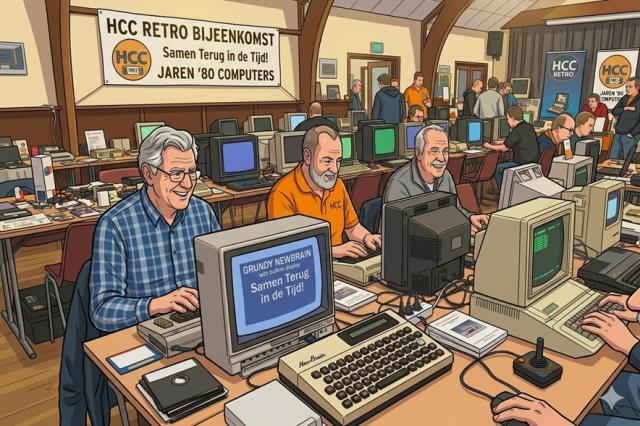 AI imagined Retro meeting
